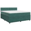 vidaXL Boxspringbed met matras Donkergroen 140 x 200 cm Fluweel