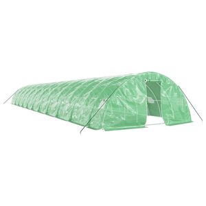 vidaXL Tuinkas met stalen frame 110 m&sup2; 22x5x2,3 m groen
