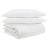 vidaXL Dekbed Set met kussen 3 st Wit Donsveertjes