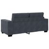vidaXL Loveseat bank 140 cm fluweel donkergrijs