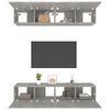 vidaXL Tv-meubelen 4 st 80x30x30 cm bewerkt hout betongrijs