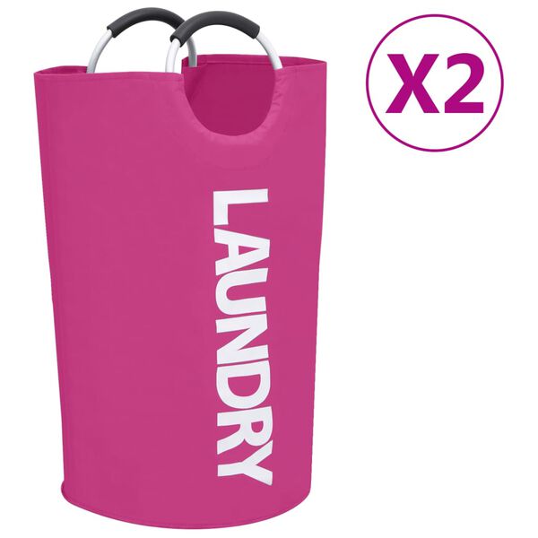 vidaXL Wassorteerders 2 st roze