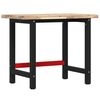 vidaXL Werkbank rechthoekig 100x60x83 cm massief acaciahout