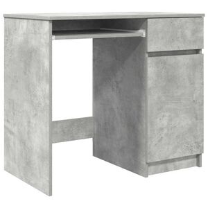 vidaXL Bureau 86x49x76 cm spaanplaat betongrijs