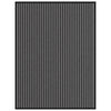 vidaXL Deurmat 90x120 cm gestreept zwart en grijs
