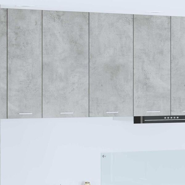 vidaXL Hangkast met opslag Beton Grijs 80 x 31 x 80 cm Bewerkt hout