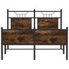 vidaXL Bedframe zonder matras hout gerookt eikenkleurig 120x200 cm