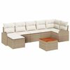 vidaXL Tuin Sofa Set 8 pcs Beige en wit