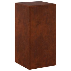vidaXL Plantenstandaard Roestkleurig 30 x 30 x 60 cm weervast staal
