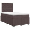 vidaXL Boxspringbed met matras Donkerbruin 120 x 190 cm Stof