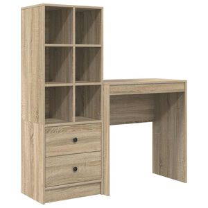 vidaXL Bureau Sonoma Eiken 115,5 x 40 x 127 cm 2 st