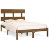 vidaXL Bedframe massief hout honingbruin 200x200 cm