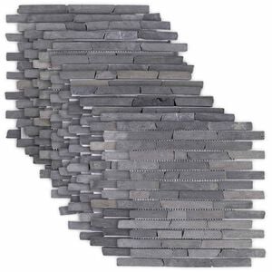 vidaXL Moza&iuml;ek Tegels Grijs 30 x 30 cm Marmer
