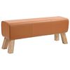 vidaXL Bank 110 x 30 x 45 cm Echt Leer Bruin