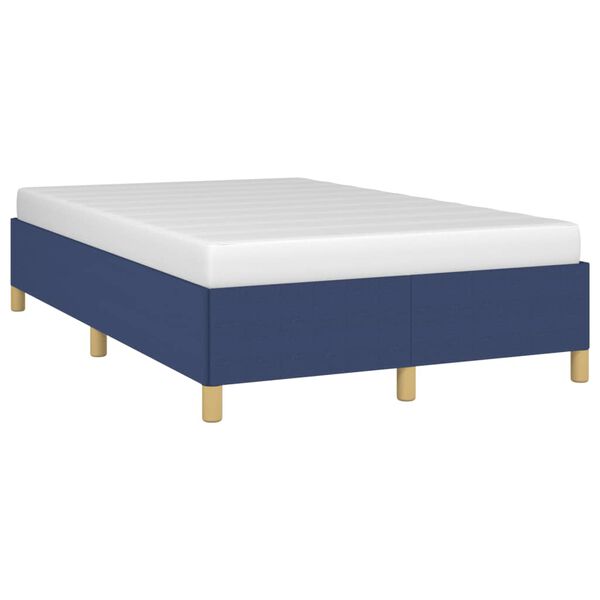 vidaXL Bedframe zonder matras 120x200 cm stof blauw