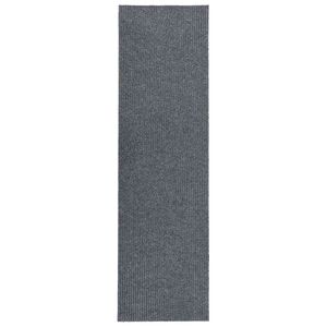 vidaXL Droogloopmat 100x400 cm grijs