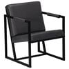 vidaXL Fauteuil echt leer grijs