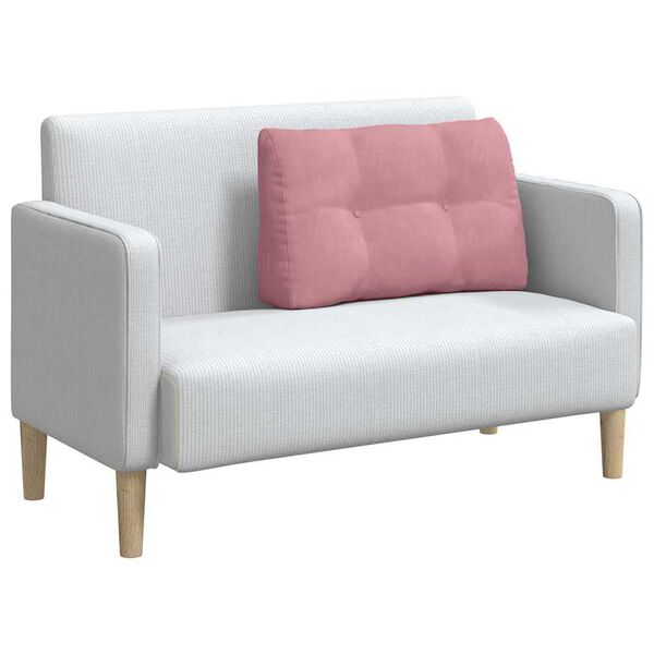 vidaXL Rugkussen Roze 80 x 24 x 50 cm Fluweel