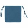 vidaXL Zitkussens 4 pcs Blauw 40 x 40 x 3 cm Fluweel