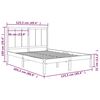 vidaXL Bedframe zonder matras massief grenenhout 120x200 cm