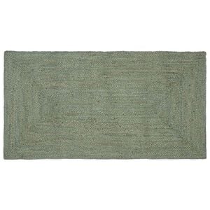 vidaXL Gebied Tapijt Olijfgroen 60 x 110 cm Jute