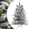 vidaXL Kunstmatige Inklapbare Kerstboom Wit 150 cm PE en PVC