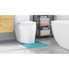 vidaXL Antislip Badmat met Toilet Cut Turquoise 50 x 50 cm PP