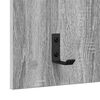 vidaXL Wandgemonteerde kapstok met plank Grijs Sonoma 40 x 10 x 90 cm