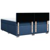 vidaXL Boxspring met matras stof blauw 180x200 cm
