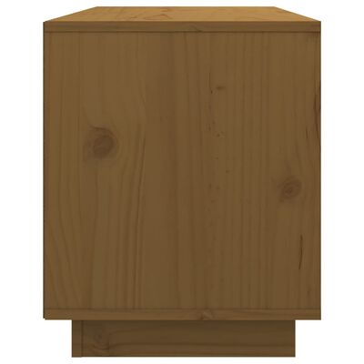 vidaXL Tv-meubel 74x35x44 cm massief grenenhout honingbruin