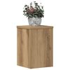 vidaXL Plantenstandaards 2 st 20x20x30 cm hout artisanaal eiken