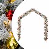 vidaXL Kerstslinger met kerstballen en LED-lampjes 10 m PVC groen