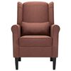vidaXL Fauteuil stof bruin