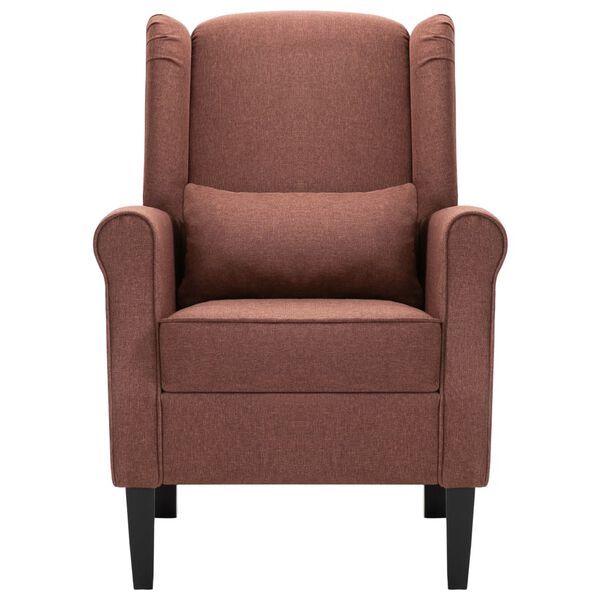vidaXL Fauteuil stof bruin