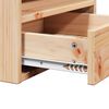 vidaXL Nachtkastje met lade Bruin 38 x 36 x 29,5 cm Massief grenenhout