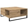 vidaXL Salontafel Artisan Eiken 80 x 80 x 36,5 cm Bewerkt hout