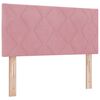 vidaXL Boxspringbed met matras Roze 100 x 200 cm Fluweel