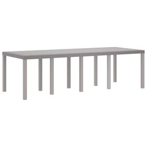 vidaXL Weerbestendige Tuintafel Lichtgrijs 250 x 100 x 73 cm