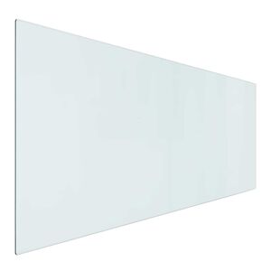 vidaXL Vuurplaats Glazen Plaat Transparant 120 x 50 cm Glas
