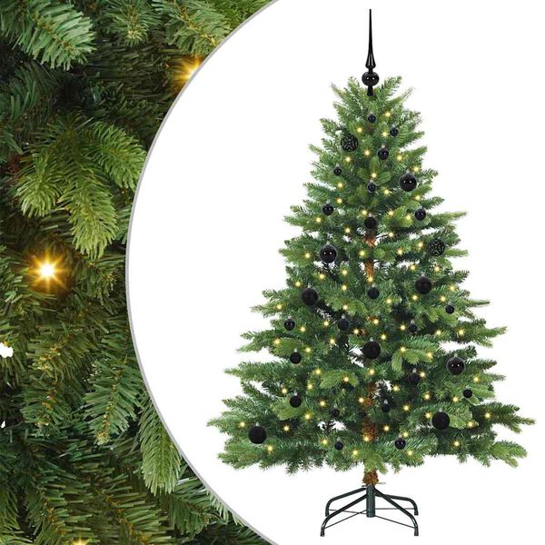 vidaXL Kunstkerstboom met 150 LED met standaard Groen 150 cm PE en PVC
