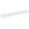 vidaXL Gazonrand 50 st 103 x 15 cm Staal Wit