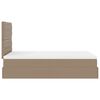 vidaXL Ottoman bed met matras en LED's 120x200cm kunstleer