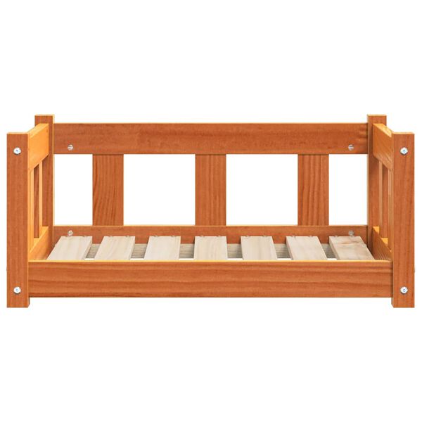 vidaXL Hondenbed Wasbruin 65,5 x 50 x 28 cm Massief grenenhout