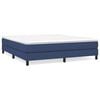 vidaXL Boxspring bed stof blauw 180x200 cm