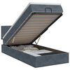 vidaXL Ottoman bed met matras Donkergrijs 80 x 200 cm Fluweel