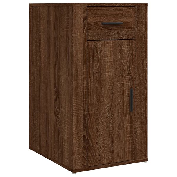 vidaXL Bureaukastje 40x49x75 cm bewerkt hout bruin eikenkleur