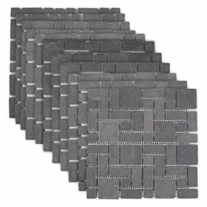 vidaXL Moza&iuml;ek Tegels Grijs 30 x 30 cm Marmer
