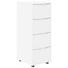 vidaXL Opbergkast 40 x 48 x 105 cm Bewerkt hout Wit