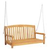 vidaXL Schommelbank 114 x 61 x 61,5 cm Massief Teakhout Naturel