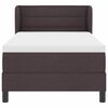 vidaXL Boxspringbed met matras Donkerbruin 90 x 190 cm Stof